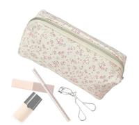 Makeup Brush Organizer for Travel - Floral Pattern Cosmetic Bag, Toiletry Bag | Portable Storage Makeup Bag for Eyeshadow Brush, Foundation, Beauty Tools, Outdoor Styli, c, see description, See
