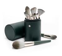 Makeup Brush Set 14 Pieces with Storage Case - Hypoallergenic Synthetic Fiber Foundation/Blush/Eyeshadow Brushes for Sensitive Skin, Travel-Friendly Dustproof Organiser