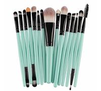 Makeup Brush Set 15pcs Premium Professional Synthetic Blush Blending Contour Eyebrow Foundation Powder Eyeliner Eyeshadow Concealers Travel Makeup Brush Set Teen Girl Gifts