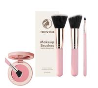 Makeup Brush Set | 3 Pieces Beauty Tools with Bristles | Flat Angled Brushes Kit for Blending Beauty, for Daily Use at Home, Bedroom, Travel, Holiday, Women