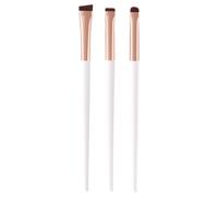 Makeup Brush Set 3Pcs Travel Beauty Tools for Eyeshadow Eye and Face Cosmetic for Various Occasion Daily Makeup Essential