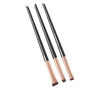 Makeup Brush Set 3Pcs Travel Beauty Tools for Eyeshadow Eye and Face Cosmetic for Various Occasion Daily Makeup Essential