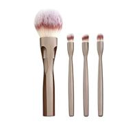 Makeup Brush Set - 4 in 1 Soft Magnetic Bristles, Brush Kit for Face and Eye Make-up - for Face Powder, Eyeshadow and Blending, Ideal for Beginners, Girls and Girls