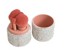 Makeup Brush Set - 5 Pieces Makeup Brushes - Beauty Tools Organizer for Halloween Weddings Christmas Parties and Daily Use