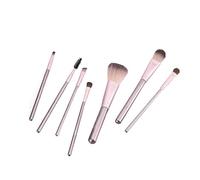 Makeup Brush Set 7 Non-stimulating Synthetic Fibers Comfortable Touch With Cosmetic Bag Foundation Brush,