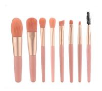 Makeup Brush Set 8Pcs Ultra Soft Skin Friendly Synthetic Fiber Multifunction Portable Travel Makeup Brushes for Face Lip Eye Professional Makeup Artists Beginners