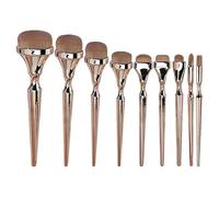 Makeup Brush Set | 9 Piece Set Charcoal Colours Reusable Tools | Makeup Tools for Students, Wedding, Salon, Home, Festival, Daily Life
