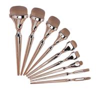 Makeup Brush Set - 9 Pieces Soft Carbon Tools Set | Charcoal Brushes for Drawing - for Students Artists Wedding Makeup Bride Salon Home Travel Holiday