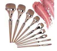 Makeup Brush Set - 9 Pieces Soft Carbon Tools Set | Painting and Drawing Materials | for Artists Makeup Wedding Salon Travel Gift