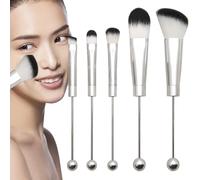 Makeup Brush Set - Creative Pearl Makeup Brushes Kit 5 Pcs Makeup Brush Kit | Concealer Brush, Eyeshadow Brush, Foundation Brush, Makeup Kit
