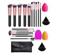 Makeup Brush Set, Full Face Makeup Brushes, Makeup Brush Set for Ladies, 20-Piece Brush Set, Eye Makeup Brush Collection, Makeup Sponge Set for Professional Makeup Brushes