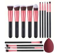 Makeup Brush Set Is A Must-have Series For Women's Travel, With Smooth Application Tools(14PCS Orange Red 2)