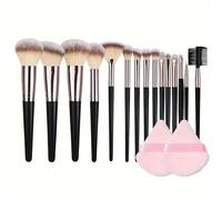 Makeup Brush Set Is A Must-have Series For Women's Travel, With Smooth Application Tools(15PCS 1)