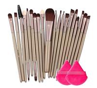 Makeup Brush Set Is A Must-have Series For Women's Travel, With Smooth Application Tools(20PCS brown)