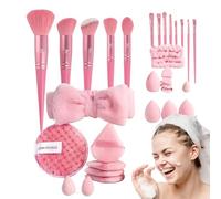Makeup Brush Set | Travel Eyeshadow Blush Brushes Makeup Set - Soft Bristles Cosmetic Accessories Make up Tool for Eye Shadows Concealers Women Girls Beginners Professionals