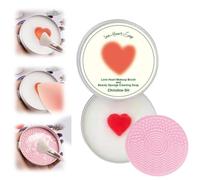 Makeup Brush Soap - Cleansing Portable Wash Soap for Family and Beginner Women | Silicone Makeup Brush Cleaner Tool with Soft Texture, Beauty Routine Home Travel, Beauty Tool for Home Indoor
