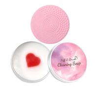 Makeup Brush Soap - Sponge Blender Washing Cleaner, Deep Cleansing Cosmetic Brush Care Bar, Gentle Makeup Remover, Beauty Tool Hygiene Solution, Efficient Maintenance Kit for Home