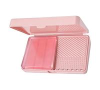 Makeup Brush Soap with Flavored Storage | Solid Tool for Cleaning Brushes and Sponges | for Use at Home, Living Room, Bedroom, Study, Vanity, Travel,