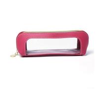 Makeup Brush Storage Bag * 1 Portable Makeup Cosmetic Bag Cosmetic Pouch PVC Construction Travel Organizer Makeup Organizer (Fuchsia)