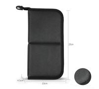 Makeup Brush Storage Bag, 23-Piece Capacity Foldable Portable Organizer for Travel, Dust-Proof Hard-Sided Design, Lightweight Carry Handle, for Beauty Artists & On-the-Go Users