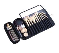 Makeup Brush Storage Bag Makeup Bag Waterproof Makeup Bag Travel Home Office Dorm Studio Meeting School, Black, Siehe Beschreibung, See description