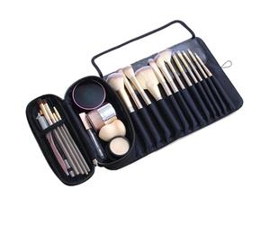 Makeup Brush Storage Bag Makeup Bag Waterproof Makeup Bag Travel Home Office Dorm Studio Meeting School, Black, Siehe Beschreibung, See description
