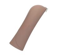 Makeup Brush Storage Bag, Soft Silicone, Zip Closure, Brown | Daily Carry, Cosmetic Tool Organization, Drawer Storage, Packing Daily Trips, Beauty Supplies