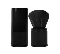 Makeup Brush, Telescopic Powder Blusher Brush, Portable Powder Blusher Tool, Compact Cosmetics Make up Applicator (Black)