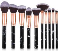 Makeup Brushes 10Pcs Marble Makeup Brush Set Foundation Powder Blush Blending Eyeshadow Brushes Sets