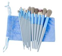 Makeup Brushes, 13pcs Makeup Brush Set Eyeshadow Brush Blush Brush for Foundation, Eyeshadow, Lip (Blue)