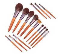 Makeup Brushes 15 Pieces Of Makeup Brush Set Full Powder Foundation Make-up Professional(Brown)