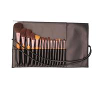 Makeup Brushes 15 Pieces Of Makeup Brush Set Full Powder Foundation Make-up Professional(Brown2)