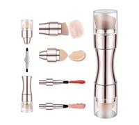 Makeup Brushes,4 in 1 Retractable - Eye Lip Face Retractable Makeup Brush | for Blush Liquid Powder Lipstick Eyeshadow Concealer Women Beginners Christmas Birthday