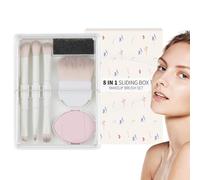 Makeup Brushes - Blush, Bronzer | Makeup Brushes and Makeup Blender Sponge, makeup Brush Set Makeup Accessories with Storage Box Portable Beauty Tools, Make Up Brushes for Women, Eyes, Cheeks, Lips