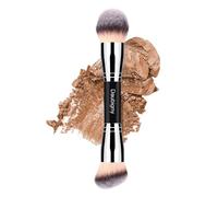 Makeup Brushes Daubigny Dual-ended Rounded Foundation Brush Powder Brush Perfect for Any Look Premium Luxe Hair Rounded Taperd Flawless Brush Ideal for Liquid, Cream, Powder,Blending