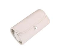 Makeup Brushes Defender Flexible Plan Impermeable Material Multiple Compartments Cosmetic Storage Bags Folding Makeup Brush Defender, Milk Apricot White