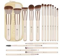 Makeup Brushes HEYMKGO Makeup Brush Set Professional 18 Pcs Make up Brushes with Travel Bag Premium Synthetic Foundation Powder Blush Blending Face Brush Eyeshadow Eyeliner Make Up Brush Kit