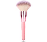 Makeup Brushes Large Powder Brush, Make Up Brush Foundation Kabuki Flat Top - Brush for Face Large Coverage Mineral Powder Bronzer Foundation Blending Blush Buffing, for Eye and Face Cosmetic, Pink