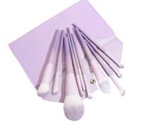 Makeup Brushes Make Up Brushes 10pcs Makeup Brush Set Purple Soft Loose Powder Brush Eye Shadow Brush Lip Brush Makeup Brush Makeup Brush Set(Purple-Brush Pack)
