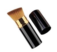 Makeup Brushes | Makeup Applicator with Lid | Travel Brush for Powder and Foundation, for Liquid Bronzer, Flaw, Sunscreen, Cream, Highlighter, Home, Travel, Party, A