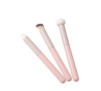 Makeup Brushes, Portable Special Mushroom Head Concealer Brush Sponge Dry and Wet Dual-use Multi-function Seamless Concealer Brush (Pink -3 packs)