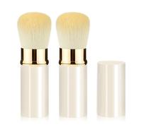 Makeup Brushes Retractable Brush Kabuki Makeup Brushes Foundation Brush Travel Face Kabuki Makeup Brush for Liquid Cream and Flawless Powder Cosmetics (white2)