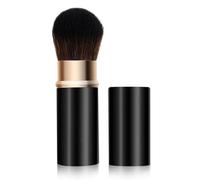 Makeup Brushes Retractable Brush Kabuki Makeup Brushes Foundation Brush Travel Face Kabuki Makeup Brush for Liquid Cream and Flawless Powder Cosmetics Black Gold