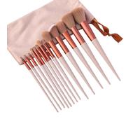 Makeup Brushes Set Make Up Brushes Professional Nice Makeup Brush Set With Holder Makeup Brush Organizer Set Black 13 Pcs Brushes (Brown + Bag)