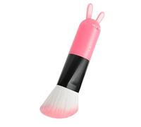 Makeup Brushes Set with Cartoon Design - Includes Blush, Powder, Foundation & Face Brushes for Cheeks & Liquid Makeup - Soft Bristles for Beginners & Daily Use - Rabbit
