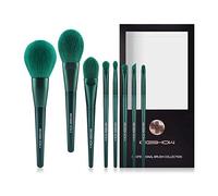 Makeup Brushes Sets, EIGSHOW Professional Makeup Brush Set Synthetic Cosmetics Foundation Powder Concealers Blending Eye Shadows Face Kabuki Makeup Brushes (8pcs Green)