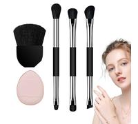 Makeup Brushes - Soft Bristles Make Up Blending Applicator,Travel Make Up Brush Storage Case - for Highlight Blush Concealer Party Wedding Christmas Birthday Home Travel Office Dating
