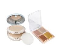 Makeup Bundle | 2-in-1 BB Compact Powder (20g) & Perfect Me Highlighter Palette | Long-Lasting Formula | Complete Face Beauty Kit