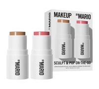 Makeup By Mario Sculpt Pop On the Go Contour Blush Stick Duo Makeup Gift Set Light Medium Sweet Pink