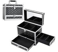Makeup Case Small Makeup Box Travel Cosmetic Cases Hard Portable Make Up Organizer Box